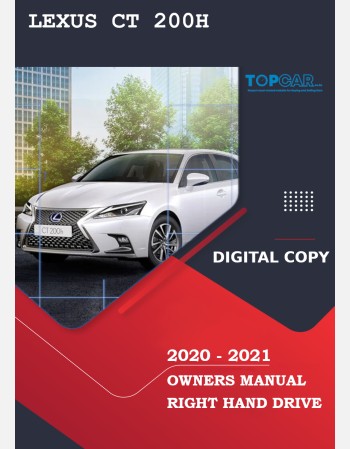 lexus ct 200h 2020-2021 owners manual